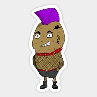 Punk Potato from The Nightshades Goth Vegetable Family Sticker